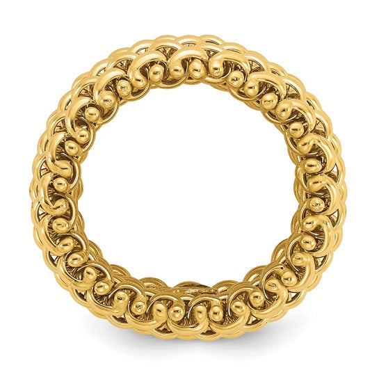 Gold Mesh Ring