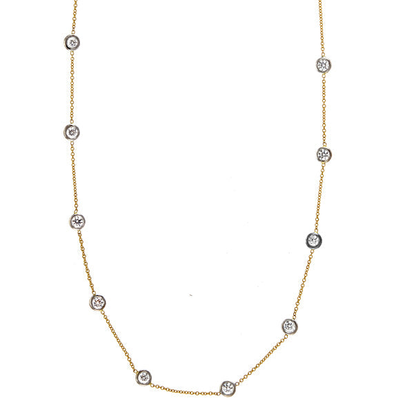 Diamond By The Yard Necklace, 1.40 cts.
