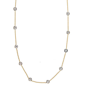 Diamond By The Yard Necklace, 1.40 cts.