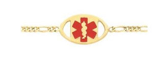 14k Medical Alert Identification Bracelet