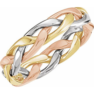 Rose, Yellow and White Gold Ring