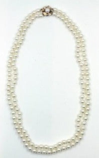 Pre-Owned Double Strand Cultured Akoya Pearl Necklace, SALE, SOLD