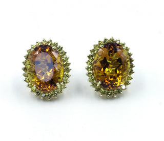 Janet Deleuse Citrine and Yellow Sapphire Earrings