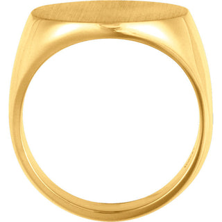 Men's 14K Gold Mens Signet Ring