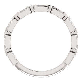 Platinum Chain Link Ring