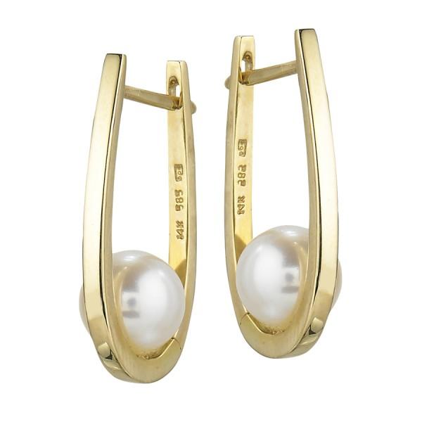 Freshwater Cultured Pearl Earring, SOLD