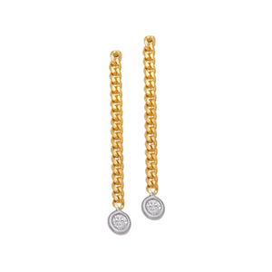 Diamond Chain Earrings, SALE, SOLD