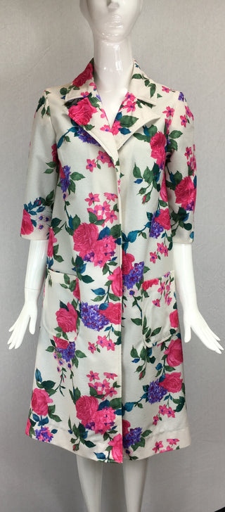 Janet Deleuse Designer Flower Coat, SOLD