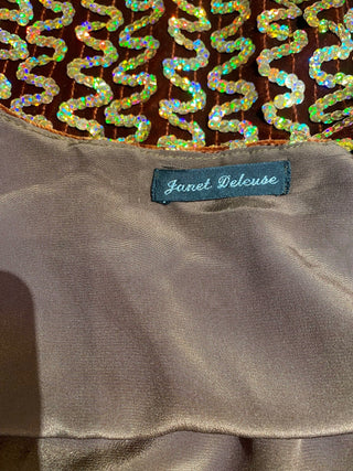 Janet Deleuse Sequin Velvet Vest,   SALE, SOLD
