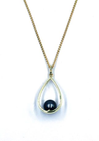 Janet Deleuse Tahitian Pearl and Diamond Pendant, SOLD