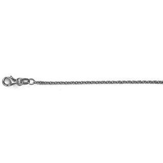 14k White and Yellow Gold 2mm Cable Chain