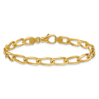 Solid Gold Curb Link Chain Bracelet,SOLD