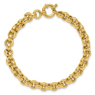 14k Rolo Link Bracelet