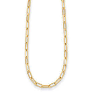 Gold Paperclip Chain Necklace, SOLD