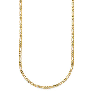 14k Yellow Figaro Chains,  2.4mm