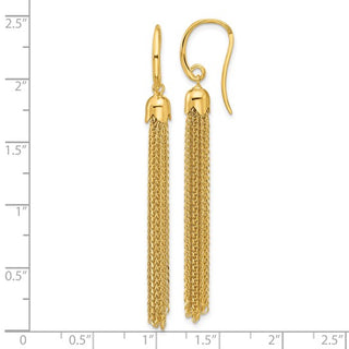 Gold Tassel Earrings, SOLD