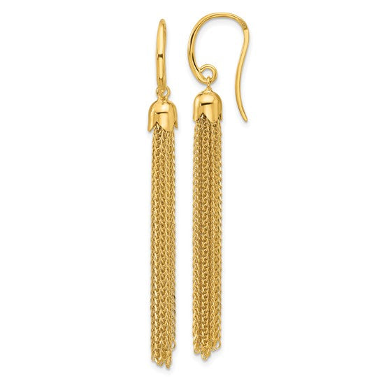 Gold Tassel Earrings, SOLD