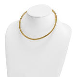 Gold Woven Collar Necklace