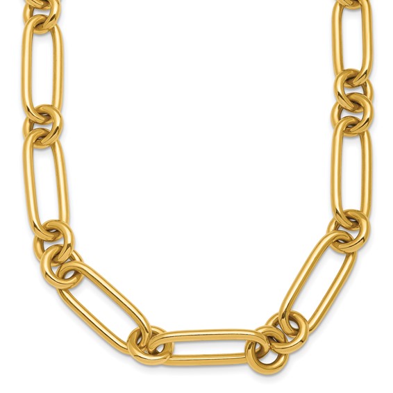 Large Gold Open Link Necklace Chian