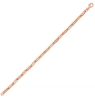 Rose Gold Paperclip Link Bracelet
