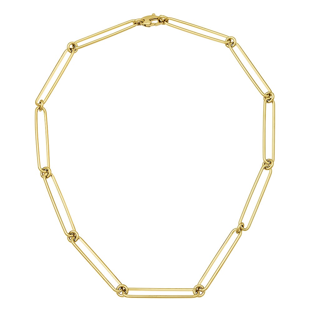 ##33 Gold Rectangular Link Necklace (Copy)