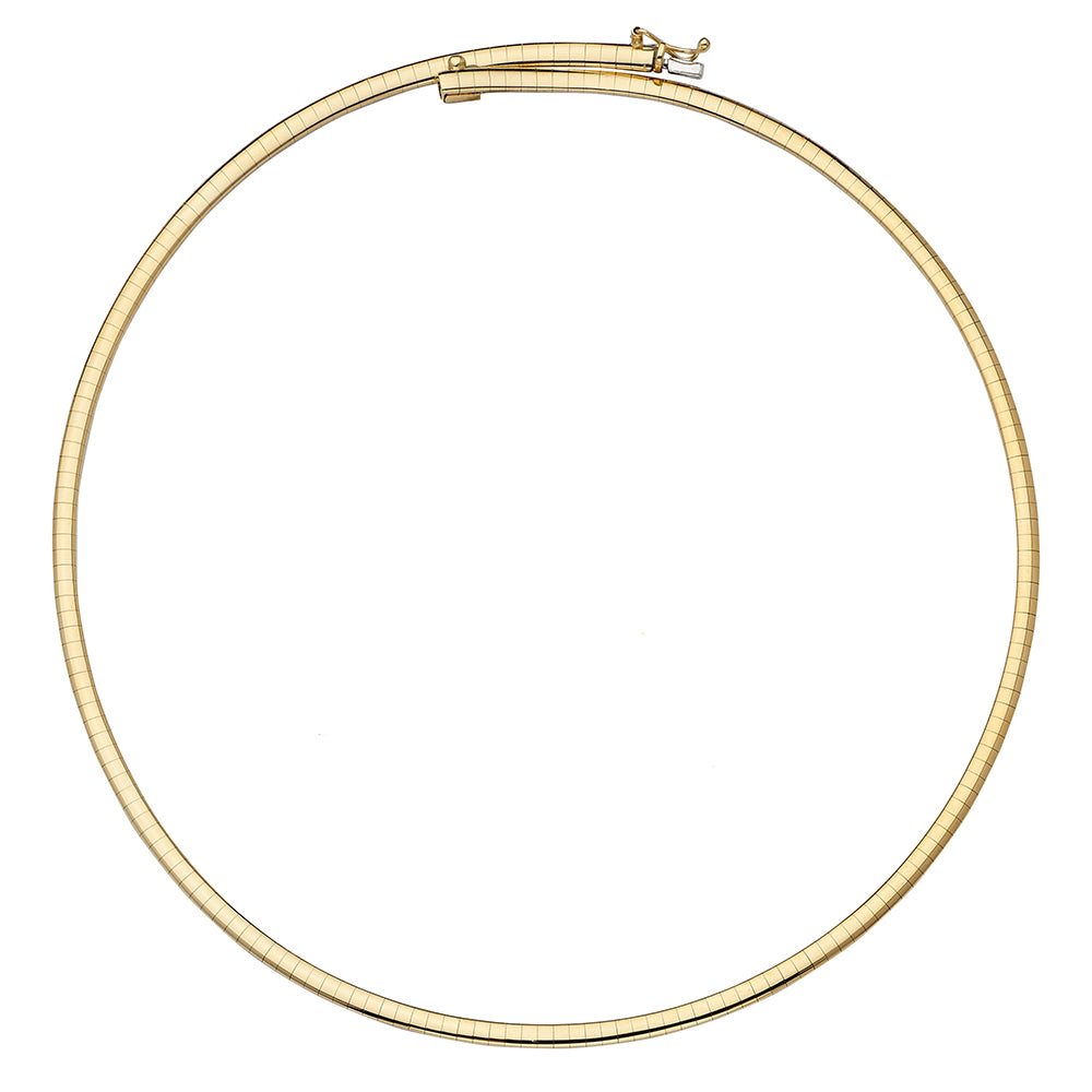Gold Domed Omega Necklace