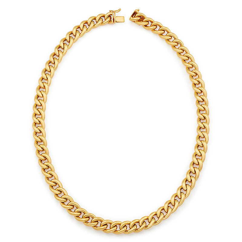 Wide Curb Link Necklace