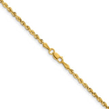 Gold Solid Rope Chain Necklace, SOLD