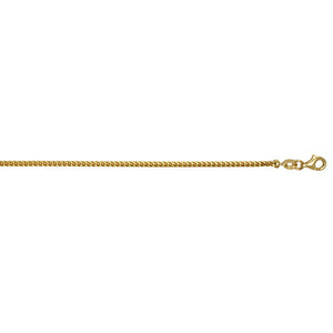 14k White or 14K Yellow Gold Franco Link Chain
