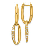 Gold Diamond Drop Earrings, SOLD