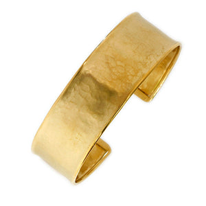 14k Hammered Gold Cuff Bracelet