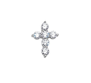 Small 18k Diamond Cross Pendant