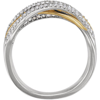 White and Yellow Gold Diamond Ring