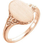 Rose Gold Signet Ring