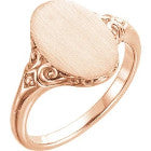##33  Rose Gold Signet Ring (Copy)