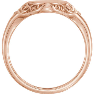 Rose Gold Signet Ring