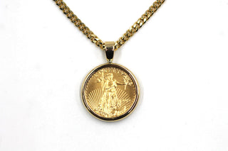 Deleuse American Liberty Coin Necklace