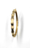 Pre-Owned Gold Bamboo Motif Bangle Bracelet