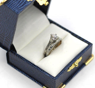 Vintage Diamond Ring and Wedding Band, SOLD