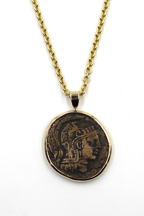 Goddess Athena & Lion Didrachm Ancient Greek Coin - Sterling Silver Coin  Pendant | CultureTaste