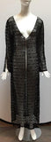 Janet Deleuse Designer  Black Lace Coat