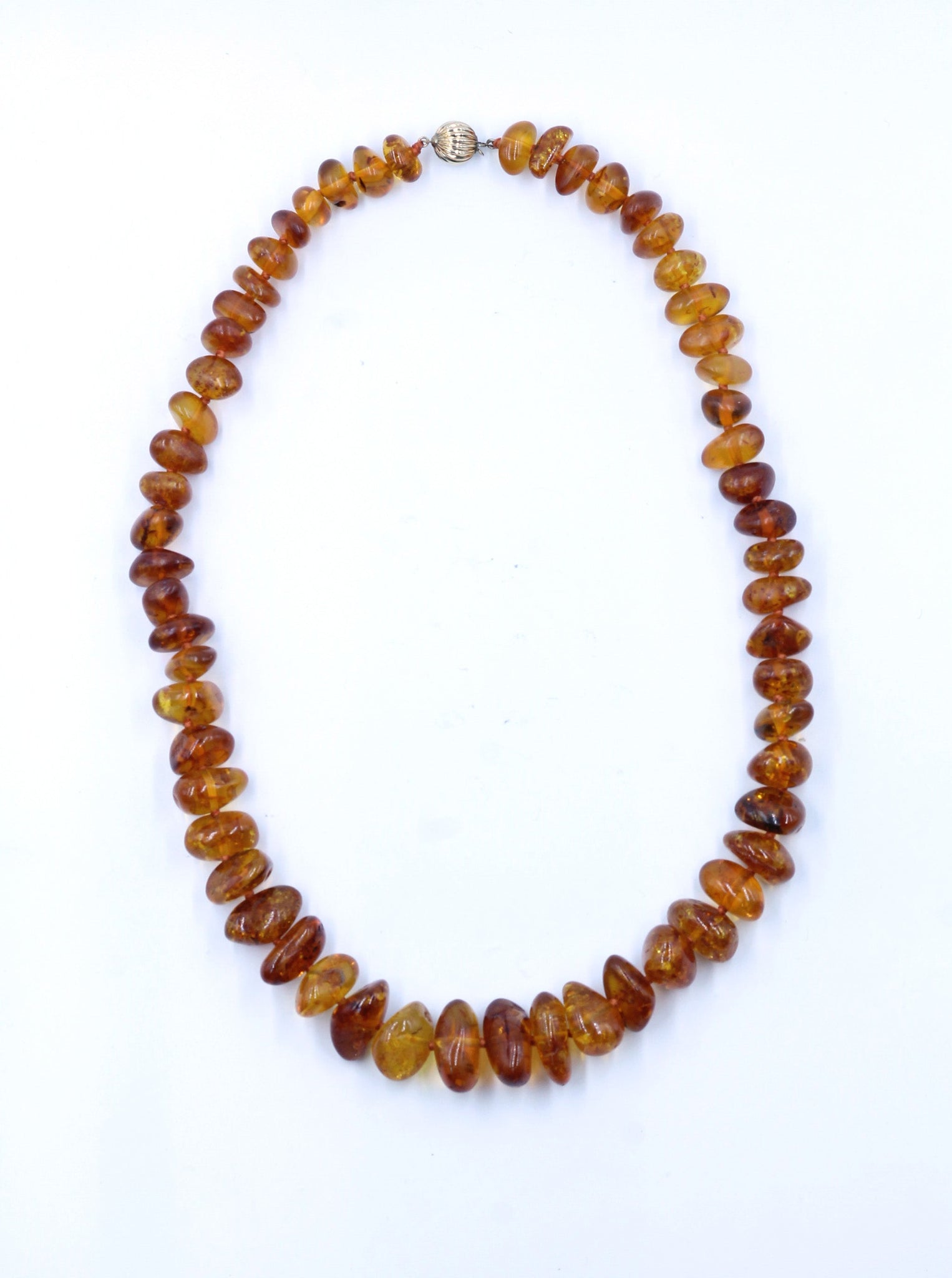 Vintage Amber Bead Necklace, SOLD