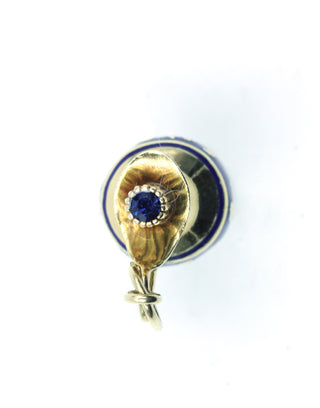 Vintage Glass Enameled Perfume Pendant, SALE