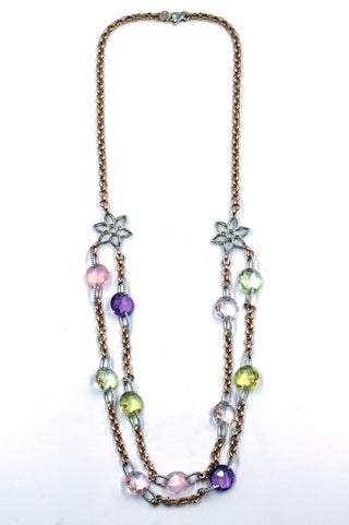 Janet Deleuse Diamond and Gemstone Necklace, SALE