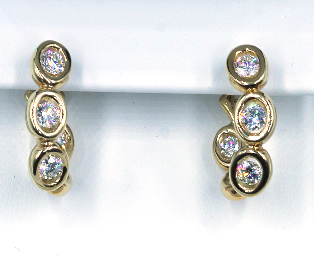 Pre-Owned Diamond Hoop Earrings, SUPER SALE