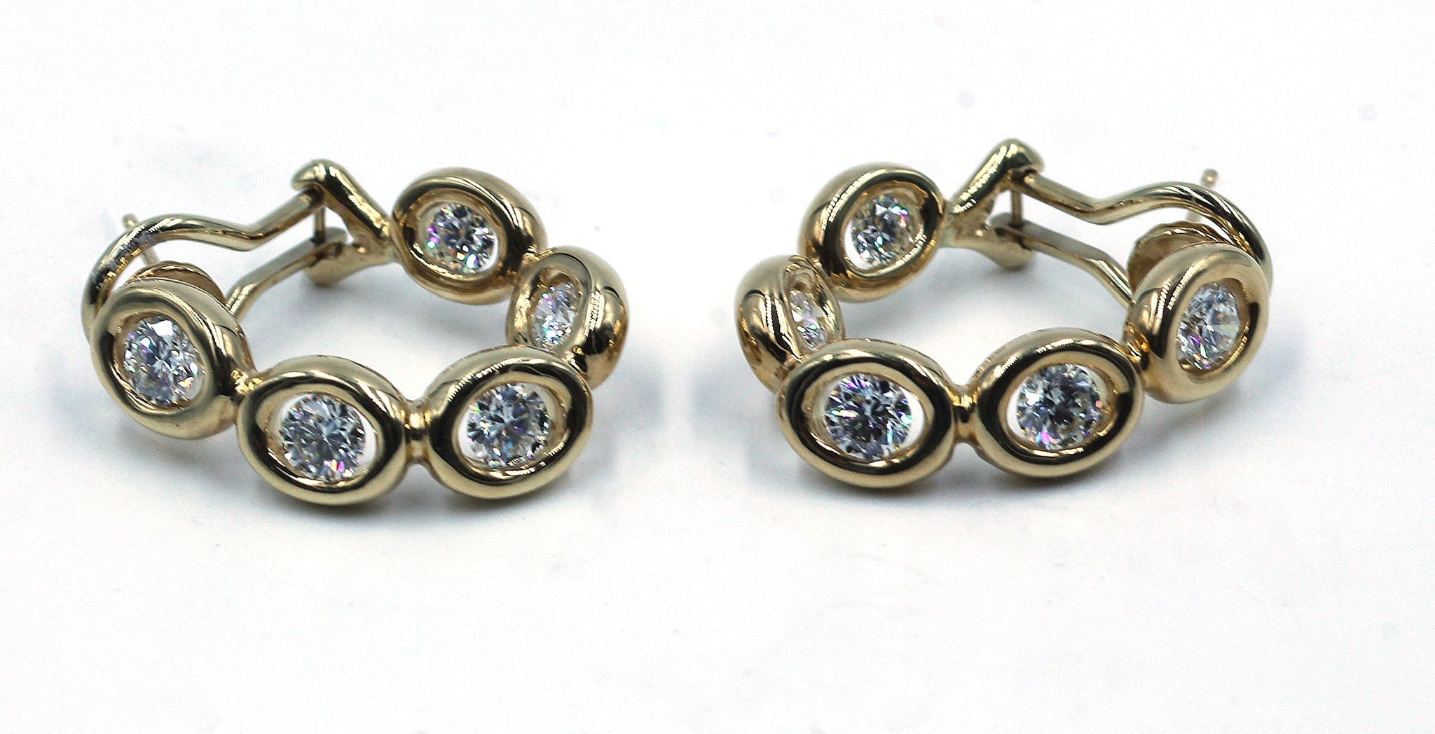 Pre-Owned Diamond Hoop Earrings, SALE