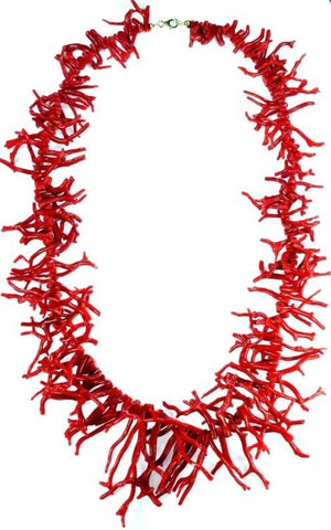 Vintage Red Coral Necklace