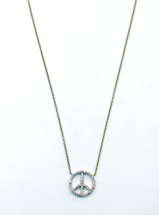 Janet Deleuse  Diamond Peace Necklace, SOLD