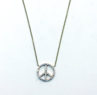 Janet Deleuse  Diamond Peace Necklace, SOLD