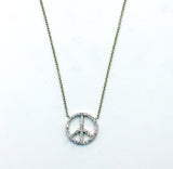 Janet Deleuse  Diamond Peace Necklace